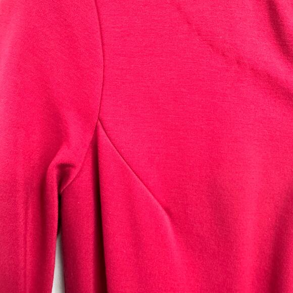 NWT Diane Von Furstenberg Red Short Sleeve Saturn Full Front Zip Dress 10 - Picture 5 of 10